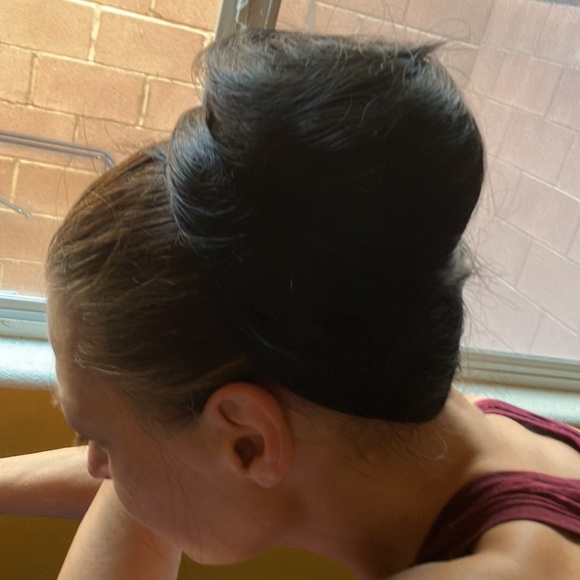 JHZSJF long straight ponytail hair extension black 26” artificial like natural - Picture 7 of 8